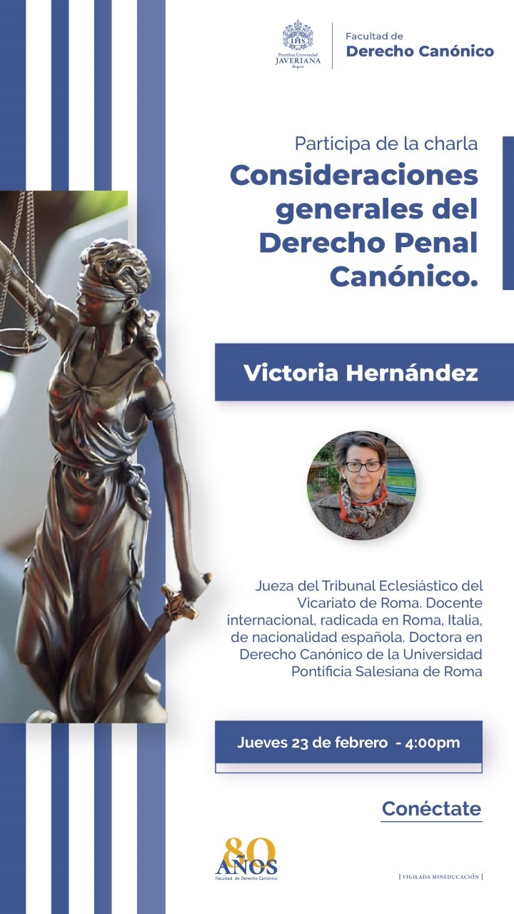 Webinar sobre las Consideraciones generales del Derecho Penal Canónico Pontificia Universidad Javeriana